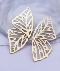 Glamaya The Glorious Butterfly Gold Plated Stud Earring 1 GLAM-ER-GP-12-394621-27-5
