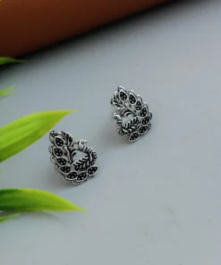 Glamaya Oxidized Daily Wear Peacock Tiny Stud Earring 03 1 GLAM-ER-OX-5-329241-15-3