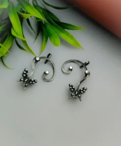 Glamaya Trendy Cute Butterfly Earcuffs: Stylish Oxidised Delight 1 GLAM-ER-BP-3F8-223466-8-8