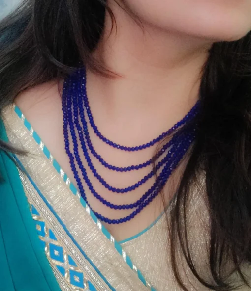 Glamaya Exquisite Crystal Beads Layered Mala Necklace For Women 9 GLAM-NE-CR-25-105644-41-4 Glamaya Exquisite Crystal Beads Layered Mala Necklace For Women 9 GLAM-NE-CR-25-105644-41-4