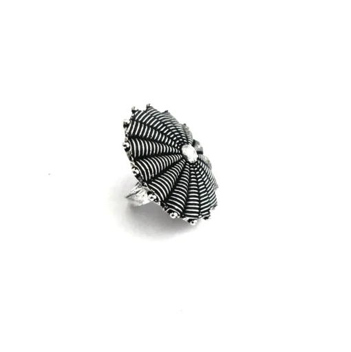 Glamaya Oxidized German Silver Adjustable Finger Ring 09 2 GLAM-RI-OX-15-070903-32-2 Glamaya Oxidized German Silver Adjustable Finger Ring 09 2 GLAM-RI-OX-15-070903-32-2