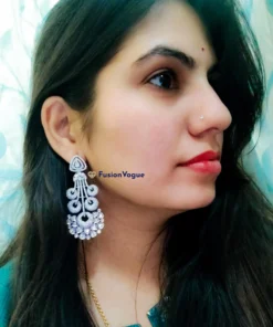 Glamaya American Diamond Dangle Party Wear Earring 2 GLAM-ER-CZ-228-550469-250-5