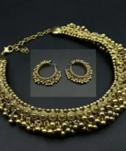 Glamaya Glamorous Ghungroo Necklace Earring Combo Set 1 GLAM-CN-GP-60-303077-89-2
