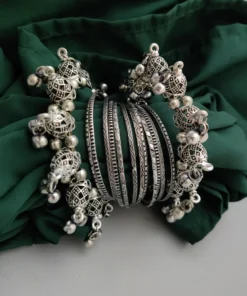 Glamaya Bangles in New Amazing Jhumka Design Set of 14 1 GLAM-CB-OX-135-842995-215-2