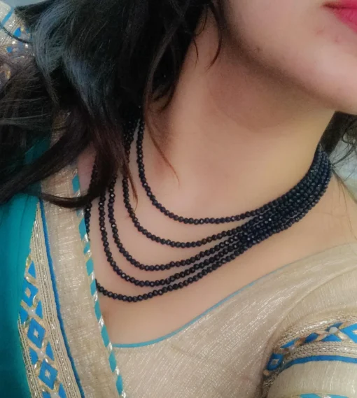 Glamaya Exquisite Crystal Beads Layered Mala Necklace For Women 6 GLAM-NE-CR-25-105644-41-4 Glamaya Exquisite Crystal Beads Layered Mala Necklace For Women 6 GLAM-NE-CR-25-105644-41-4