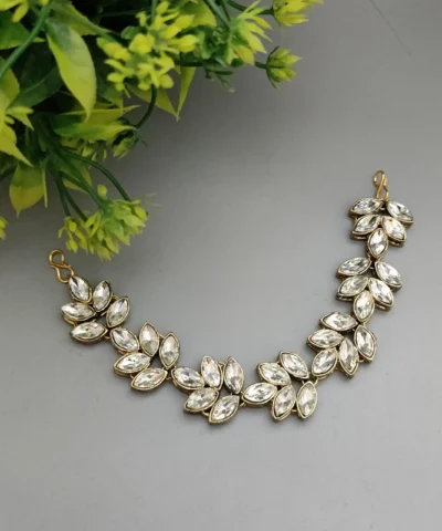 Glamaya Kundan Glass Stone Hair Accessories Tiara 1 GLAM-HA-KS-6F7-948351-15-9