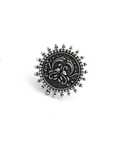 Glamaya Oxidized German Silver Adjustable Finger Ring 04 1 GLAM-RI-OX-7F5-886630-16-4