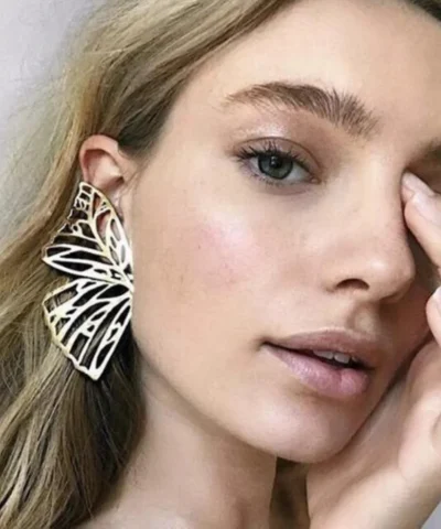 Glamaya The Glorious Butterfly Silver Plated Stud Earring 2 GLAM-ER-OX-6F7-022304-15-9