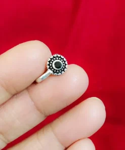 Glamaya Ethnic Oxidised Clip Non Pierced Nose Pin - Stylish & Trendy For Women 1 GLAM-NP-OX-1F7-750836-6-3