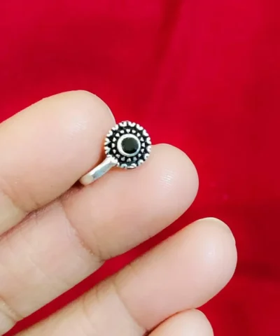 Glamaya Ethnic Oxidised Clip Non Pierced Nose Pin - Stylish & Trendy For Women 1 GLAM-NP-OX-1F7-750836-6-3