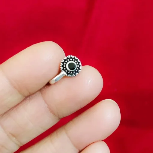 Glamaya Ethnic Oxidised Clip Non Pierced Nose Pin - Stylish & Trendy For Women 1 GLAM-NP-OX-1F7-750836-6-3
