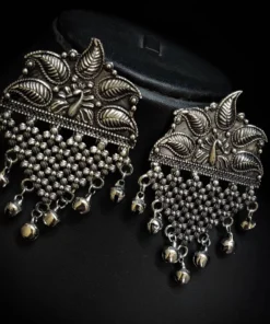 Glamaya Vintage Black Polish Earrings: Timeless Style For Women & Girls 1 GLAM-ER-BP-60-147343-89-2