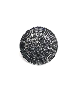 Glamaya Oxidized German Silver Adjustable Finger Ring 12 1 GLAM-RI-OX-3F8-239316-8-8