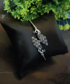 Glamaya Oxidized Adjustable Silver Lookalike Bracelet 06 1 GLAM-BB-OX-15-923115-32-2