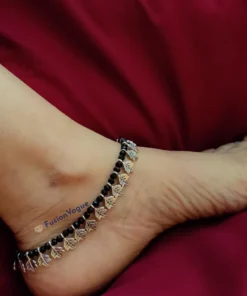 Glamaya Oxidised Leaf Trendy Anklet 2 GLAM-AN-OX-16F7-957878-30-3