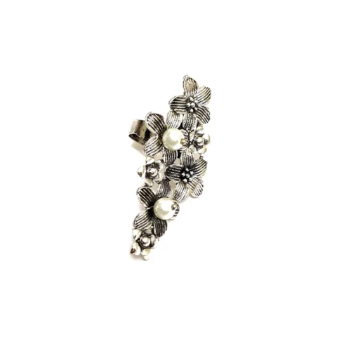 Glamaya Chic Oxidised Jewelry Set: Hasli Necklace, Earrings, Rings 4 GLAM-CN-OX-60-624264-89-2