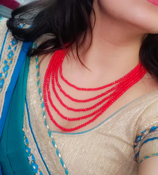 Glamaya Exquisite Crystal Beads Layered Mala Necklace For Women 3 GLAM-NE-CR-25-105644-41-4 Glamaya Exquisite Crystal Beads Layered Mala Necklace For Women 3 GLAM-NE-CR-25-105644-41-4