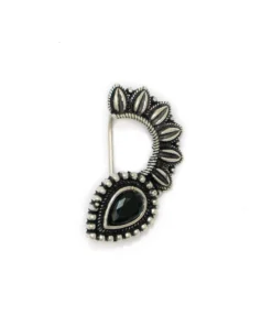 Glamaya Intricate Oxidised German Silver Droplets Nose Pin For Women 3 GLAM-EN-OX-2-882204-5-5