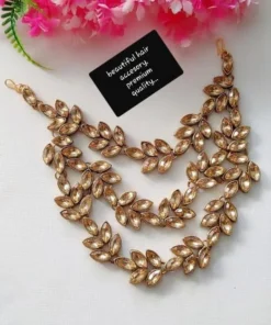 Glamaya Kundan Hair Accessories For Party Wear Golden 1 GLAM-HA-KU-30-829531-49-5