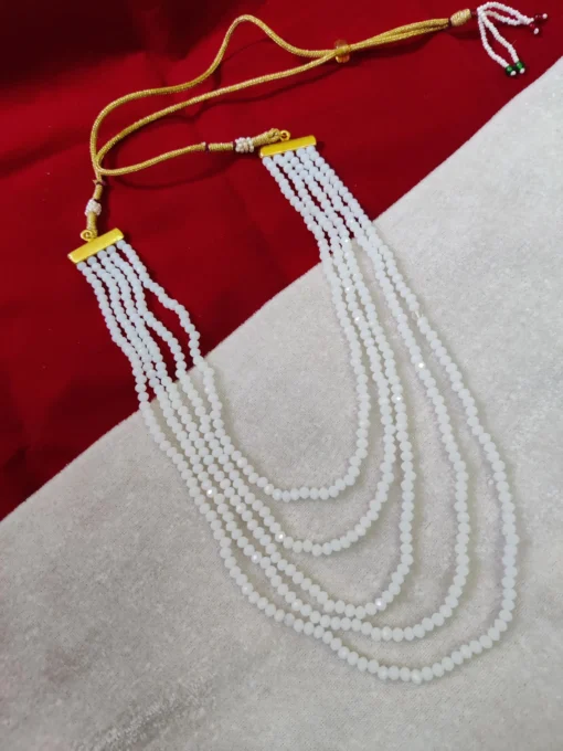 Glamaya Exquisite Crystal Beads Layered Mala Necklace For Women 10 GLAM-NE-CR-25-105644-41-4 Glamaya Exquisite Crystal Beads Layered Mala Necklace For Women 10 GLAM-NE-CR-25-105644-41-4