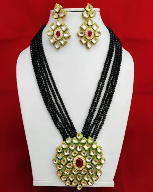 Glamaya Exquisite Kundan Stone & Crystal Bead Jewelry Set 2 GLAM-CN-CR-30-081277-50-6 Glamaya Exquisite Kundan Stone & Crystal Bead Jewelry Set 2 GLAM-CN-CR-30-081277-50-6