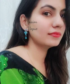 Glamaya Stunning Silver Lookalike Earrings With Semi Precious Stones 7 GLAM-ER-ST-40-262868-71-2 Glamaya Stunning Silver Lookalike Earrings With Semi Precious Stones 7 GLAM-ER-ST-40-262868-71-2