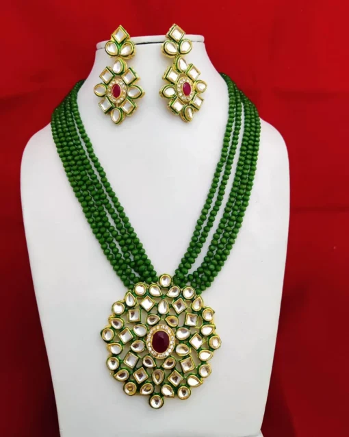 Glamaya Exquisite Kundan Stone & Crystal Bead Jewelry Set 4 GLAM-CN-CR-30-081277-50-6 Glamaya Exquisite Kundan Stone & Crystal Bead Jewelry Set 4 GLAM-CN-CR-30-081277-50-6