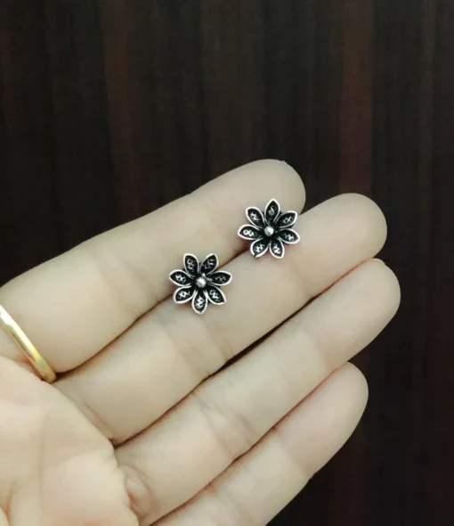 Glamaya Oxidized Daily Wear Tiny Stud Earring 09 3 GLAM-ER-OX-2-055250-5-5 Glamaya Oxidized Daily Wear Tiny Stud Earring 09 3 GLAM-ER-OX-2-055250-5-5