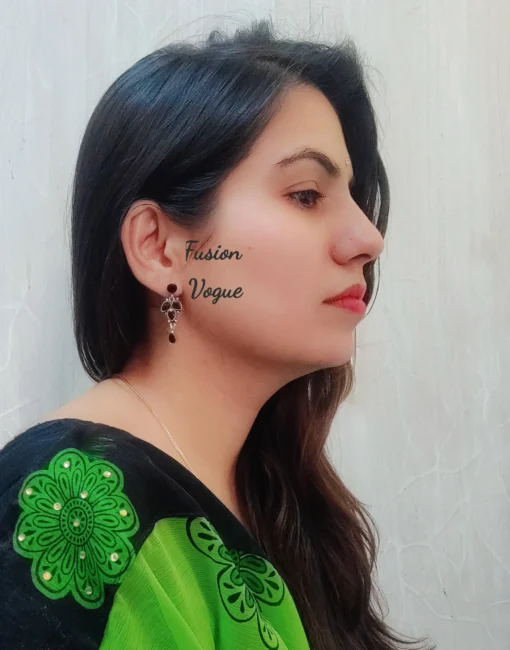 Glamaya Stunning Silver Lookalike Earrings With Semi Precious Stones 9 GLAM-ER-ST-40-262868-71-2 Glamaya Stunning Silver Lookalike Earrings With Semi Precious Stones 9 GLAM-ER-ST-40-262868-71-2