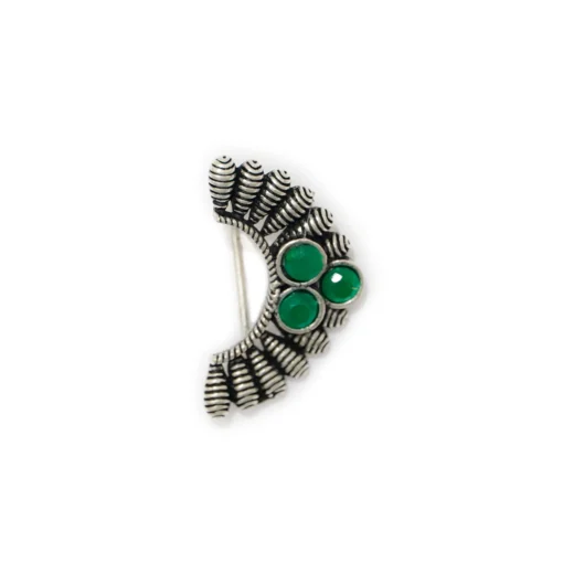 Glamaya Antique Stone Silver Nose Pins For Girls - Online India 1 GLAM-NP-ST-2-642707-5-5