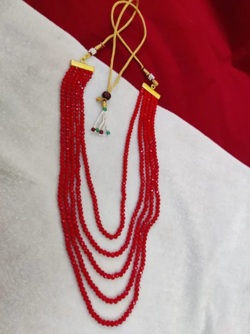 Glamaya Exquisite Crystal Beads Layered Mala Necklace For Women 14 GLAM-NE-CR-25-105644-41-4 Glamaya Exquisite Crystal Beads Layered Mala Necklace For Women 14 GLAM-NE-CR-25-105644-41-4