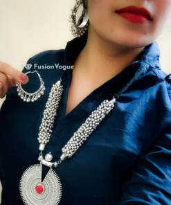 Glamaya Oxidized Tribal Touch Ethnic Jewellery Set 2 GLAM-CN-OX-60-176611-100-3