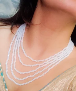 Glamaya Exquisite Crystal Beads Layered Mala Necklace For Women 4 GLAM-NE-CR-25-105644-41-4