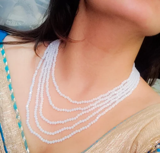 Glamaya Exquisite Crystal Beads Layered Mala Necklace For Women 4 GLAM-NE-CR-25-105644-41-4 Glamaya Exquisite Crystal Beads Layered Mala Necklace For Women 4 GLAM-NE-CR-25-105644-41-4