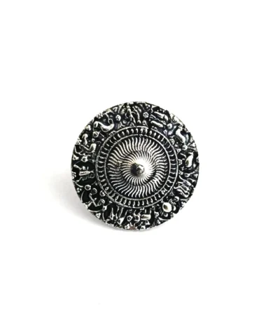 Glamaya Oxidized German Silver Adjustable Finger Ring 02 1 GLAM-RI-OX-3F8-641281-8-8