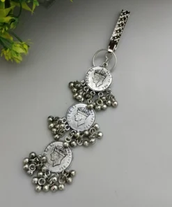 Glamaya Oxidized Silver Plated Key Holder Satka 1 GLAM-WB-OX-14-006925-27-5