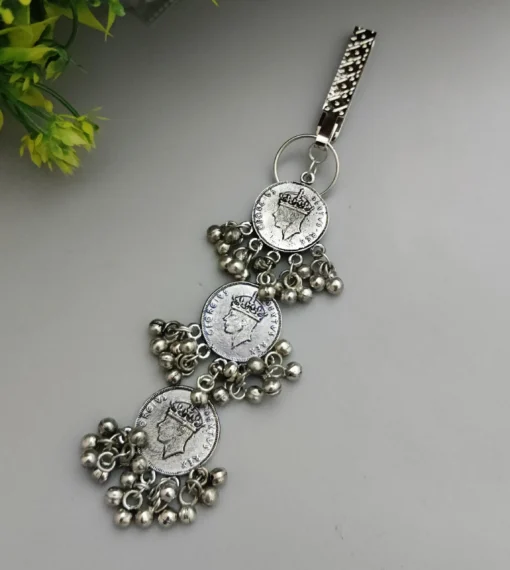 Glamaya Oxidized Silver Plated Key Holder Satka 1 GLAM-WB-OX-14-006925-27-5