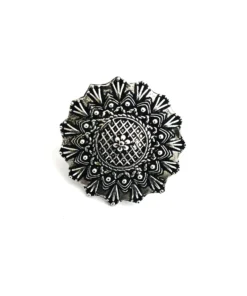 Glamaya Oxidized German Silver Adjustable Finger Ring 08 1 GLAM-RI-OX-3F8-785988-8-8