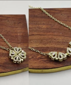 Glamaya Charming Attractive Magnetic Heart Love Chain Necklace 4 GLAM-NE-CZ-15F7-938650-25-7