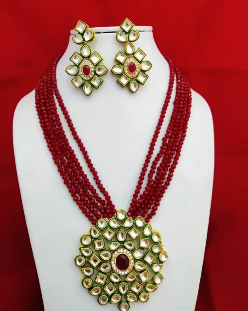 Glamaya Exquisite Kundan Stone & Crystal Bead Jewelry Set 5 GLAM-CN-CR-30-081277-50-6 Glamaya Exquisite Kundan Stone & Crystal Bead Jewelry Set 5 GLAM-CN-CR-30-081277-50-6