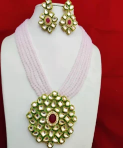 Glamaya Exquisite Kundan Stone & Crystal Bead Jewelry Set 1 GLAM-CN-CR-30-081277-50-6