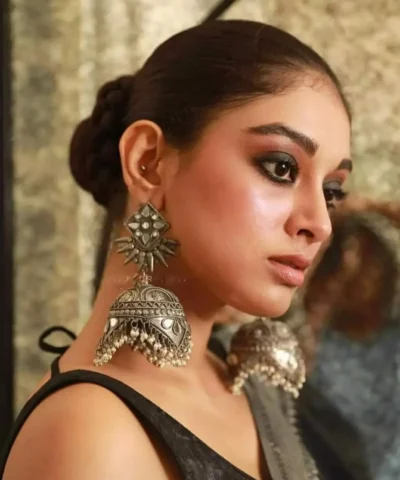 Glamaya Oxidized Light Weight Jumbo Jhumka Celebrity Inspired 1 GLAM-ER-BP-60-619326-89-2