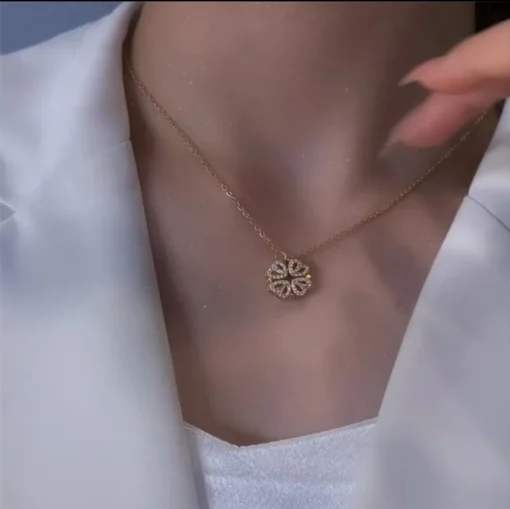 Glamaya Charming Attractive Magnetic Heart Love Chain Necklace 1 GLAM-NE-CZ-15F7-938650-25-7