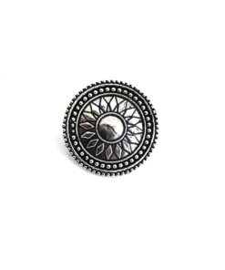 Glamaya Oxidized German Silver Adjustable Finger Ring 15 1 GLAM-RI-OX-3F8-973624-8-8
