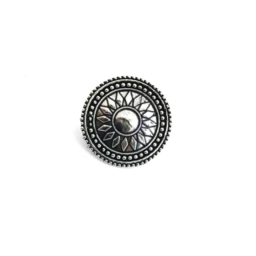Glamaya Oxidized German Silver Adjustable Finger Ring 15 1 GLAM-RI-OX-3F8-973624-8-8