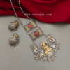 Glamaya Exquisite Two Tone Long Temple Jewelry Set 1 GLAM-CN-TT-21F7-371609-33-6