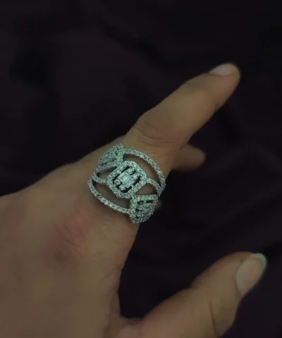 Glamaya Sparkling Cz Adjustable Ring For Women 2 GLAM-RI-CZ-22-977206-35-5