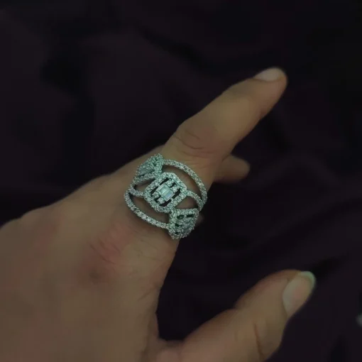 Glamaya Sparkling Cz Adjustable Ring For Women 2 GLAM-RI-CZ-22-977206-35-5 Glamaya Sparkling Cz Adjustable Ring For Women 2 GLAM-RI-CZ-22-977206-35-5