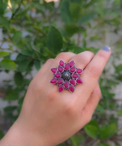 Glamaya Stunning Pink Stone Adjustable Ring - Buy 2 Get 1 Free Deal 2 GLAM-RI-ST-3F8-788855-8-8