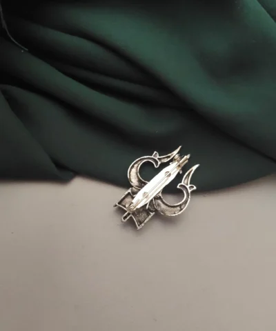 Glamaya Stylish Oxidized Brooch For Saree & Dupatta - Trendy Women's Accessories 2 GLAM-WB-OX-6F1-853369-10-9